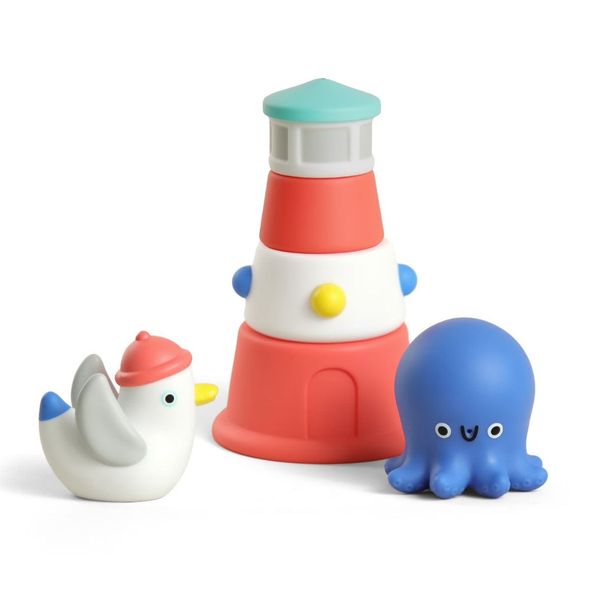 Itzy Ritzy Itzy Stack and Squirt Bath Toy - Encourages Imaginative Play